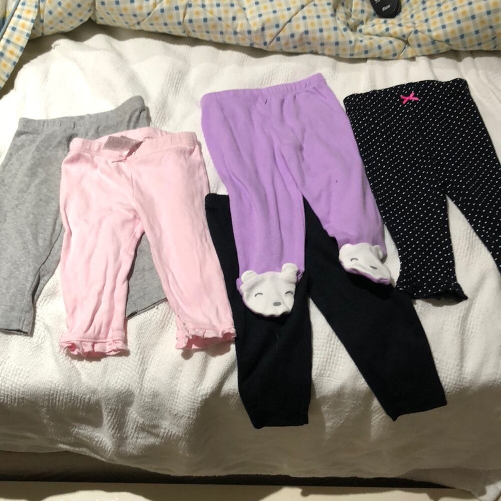 Bundle of 5 pair 6m pants all euc